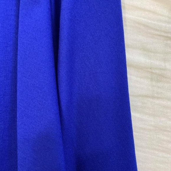 Off-the-Shoulder Royal Blue Dress - Picture 7 of 9